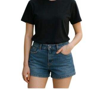 Y2K Vintage American Eagle Denim Utility Shorts Blue Medium Wash AE Supply Co 12